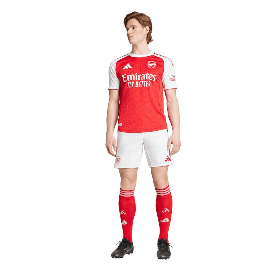 ØDEGAARD #8 Arsenal 25/26 Authentic Men's Home Shirt - Arsenal Font