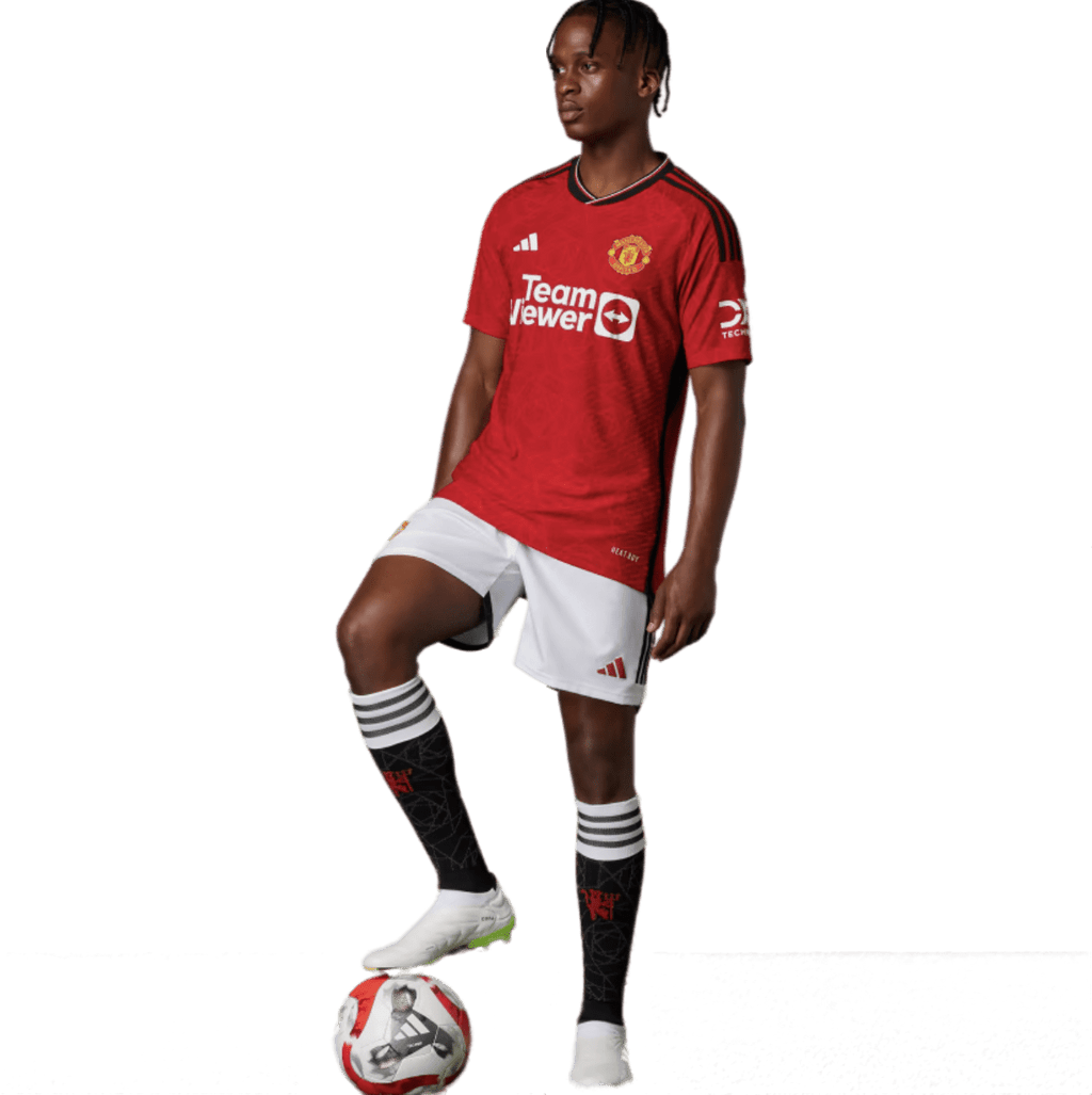 B.FERNANDES #8 Manchester United 23/24 Authentic Men's Home Shirt - Man United Font