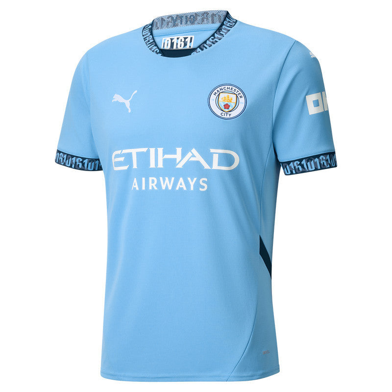 DE BRUYNE #17 Manchester City 24/25 Stadium Men's Home Shirt - Man City Font
