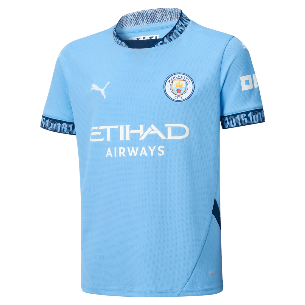 FODEN #47 Manchester City 24/25 Kid's Home Shirt and Shorts - Man City Font