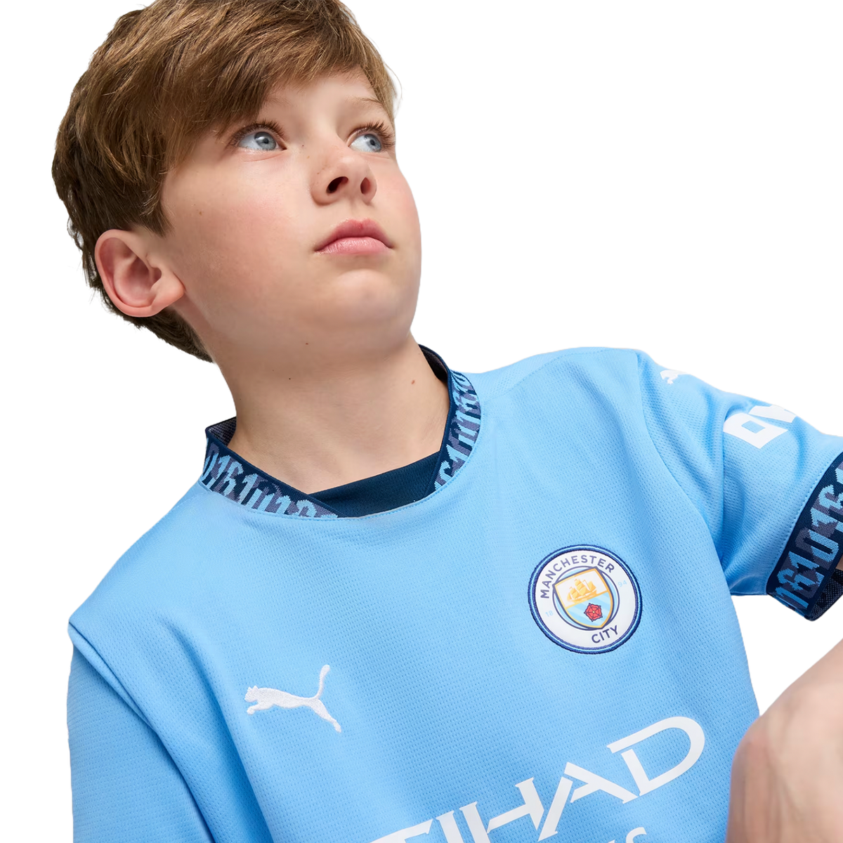 HAALAND #9 Manchester City 24/25 Kid's Home Shirt and Shorts - PL Font