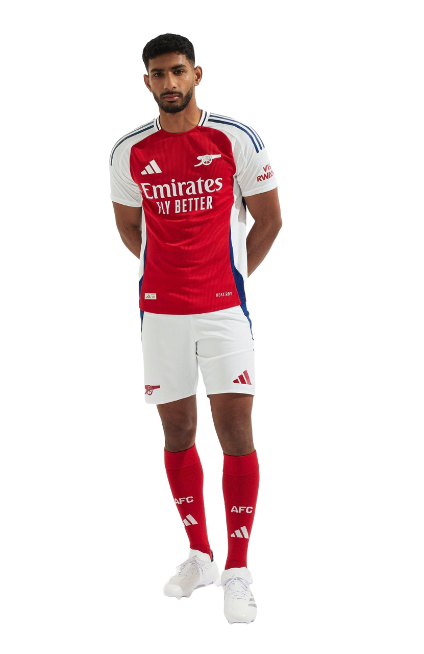 ØDEGAARD #8 Arsenal 24/25 Authentic Men's Home Shirt - Arsenal Font