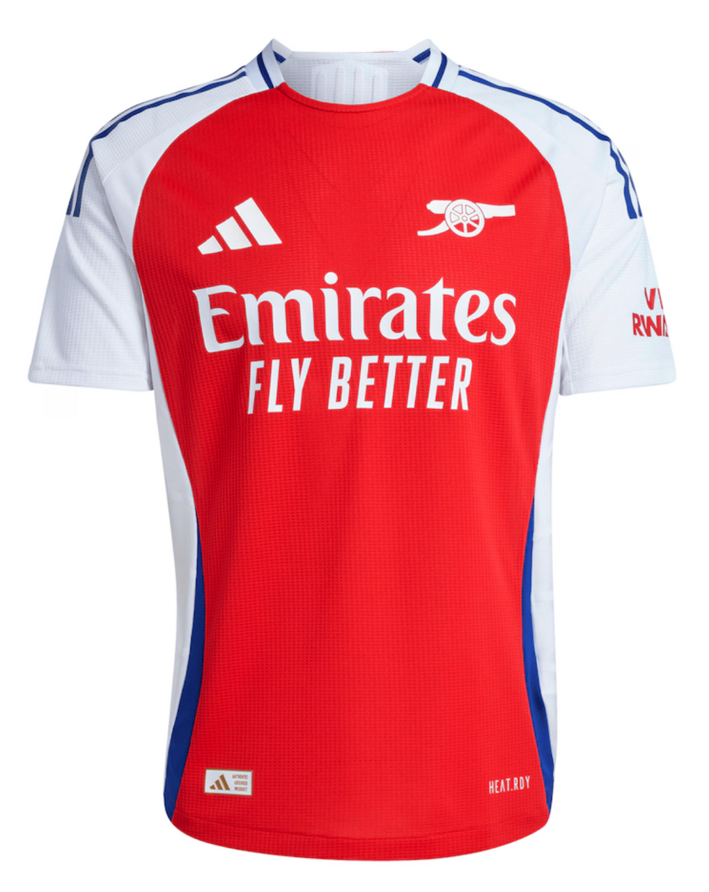 ØDEGAARD #8 Arsenal 24/25 Authentic Men's Home Shirt - Arsenal Font
