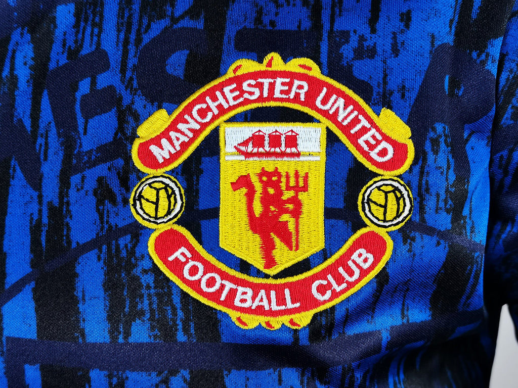 Manchester United 92/93 Men's Away Long Sleeve Retro Shirt
