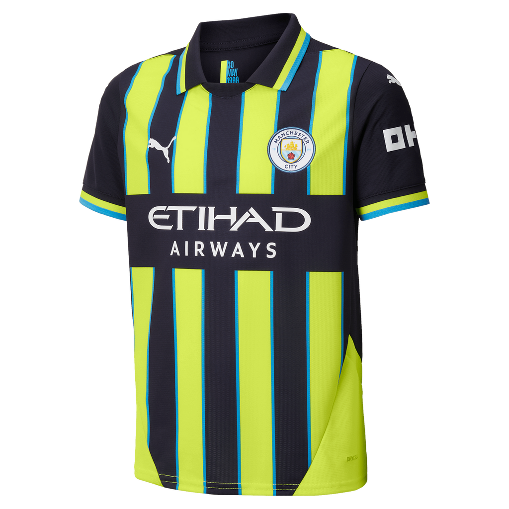 HAALAND #9 Manchester City 24/25 Kid's Away Shirt and Shorts - Man City Font