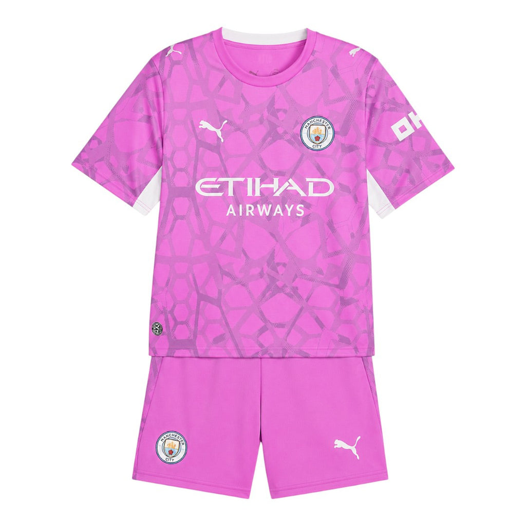 Manchester City 26/27 Kid's Pink Goalkeeper Set