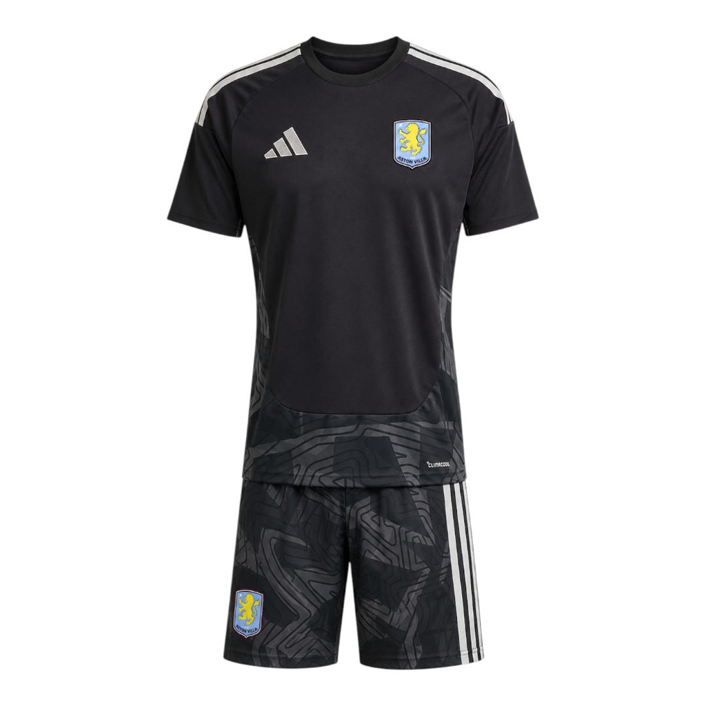 Aston Villa 26/27 Kid's Black Goalkeeper Set