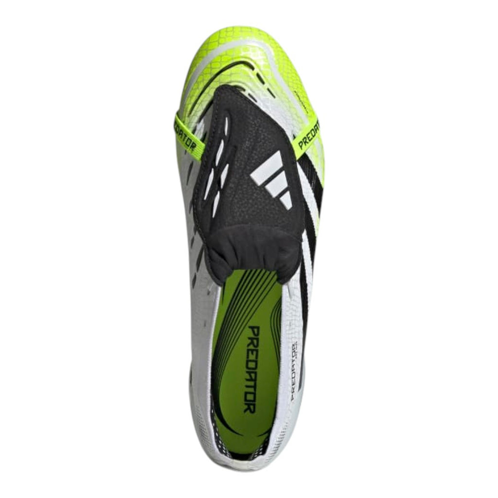 Predator Elite FG Fold-Over Tongue - White/Black/Yellow