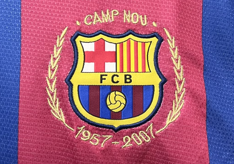 Barcelona 07/08 Men's Home Retro Shirt