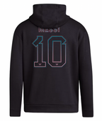Messi Name & Number Fleece Pullover Black Hoodie