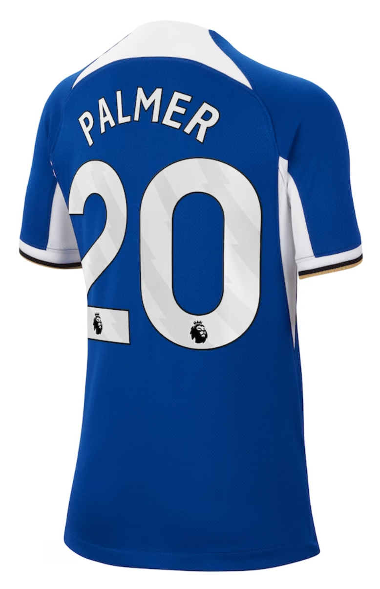 PALMER #20 Chelsea 23/24 Kid's Home Shirt and Shorts - PL Font