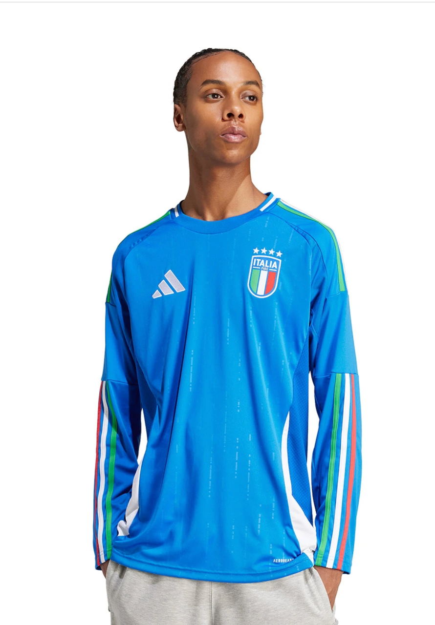 Italy 2024 Men's Home Long Sleeve Shirt