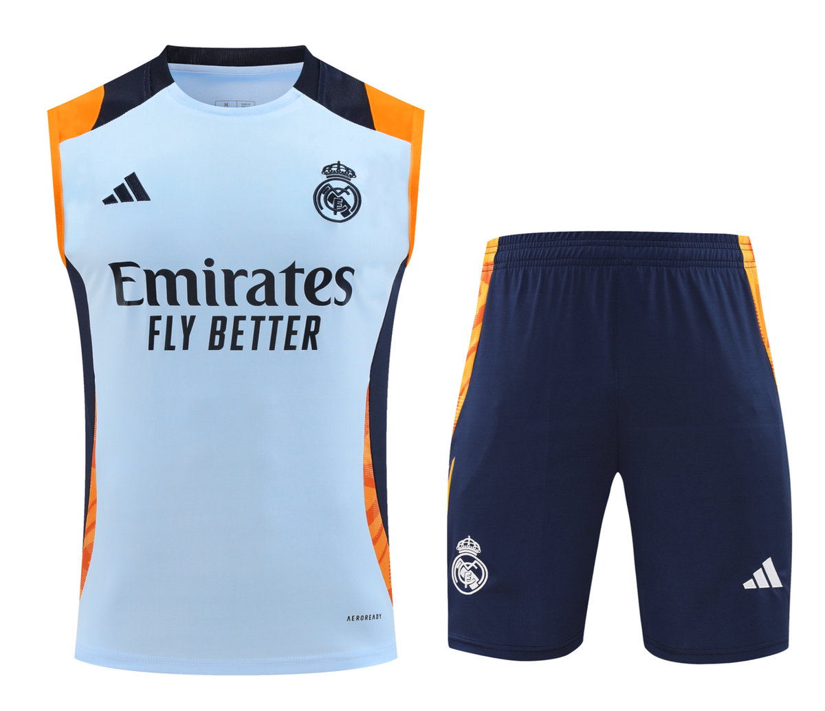 Real Madrid 24/25 Men's Blue Training Tank Top