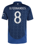 B.FERNANDES #8 Manchester United 24/25 Stadium Men's Away Shirt - Man United Font
