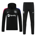 Barcelona 24/25 Men's Black Hoodie Tracksuit
