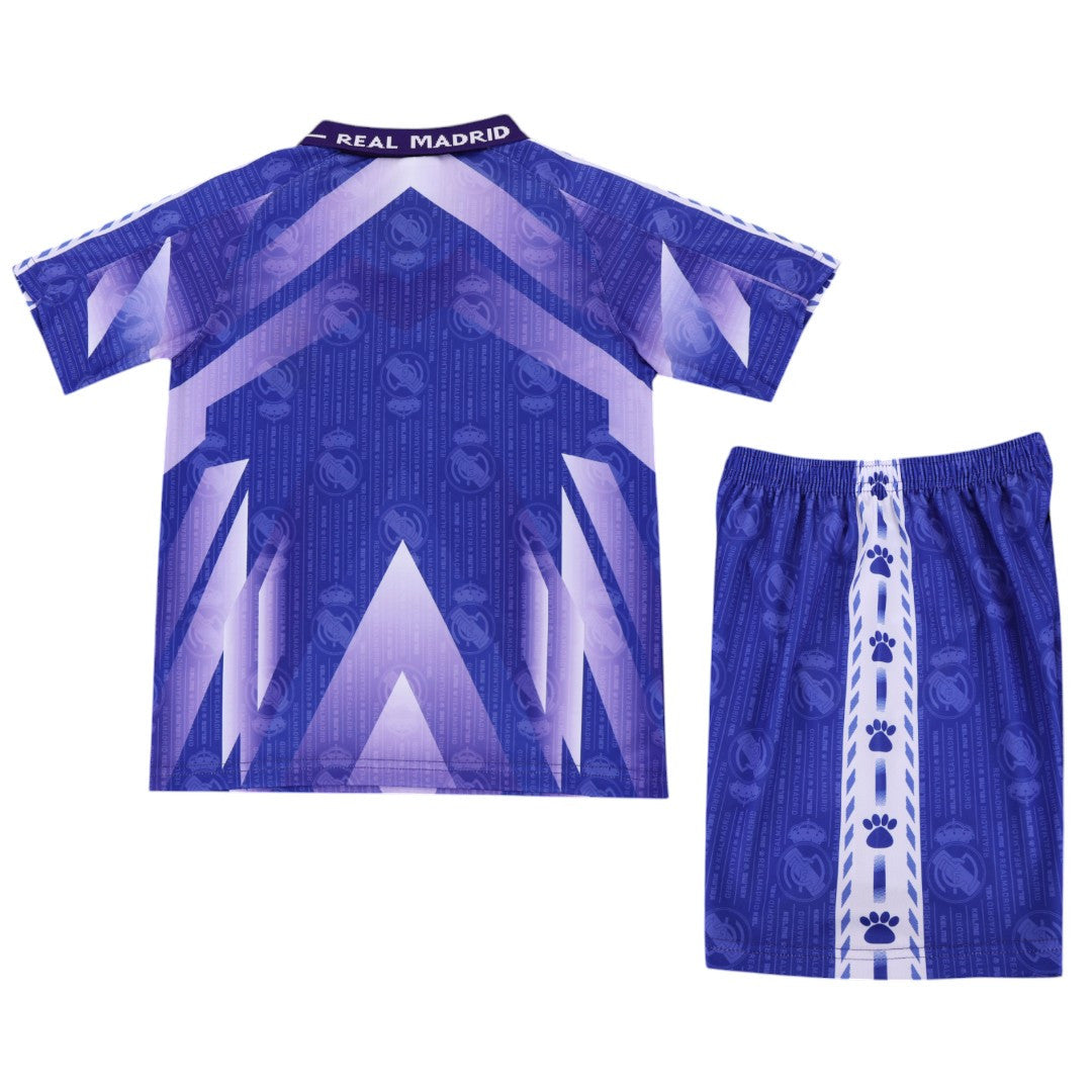 Real Madrid 96/97 Kid's Away Retro Mini-Kit