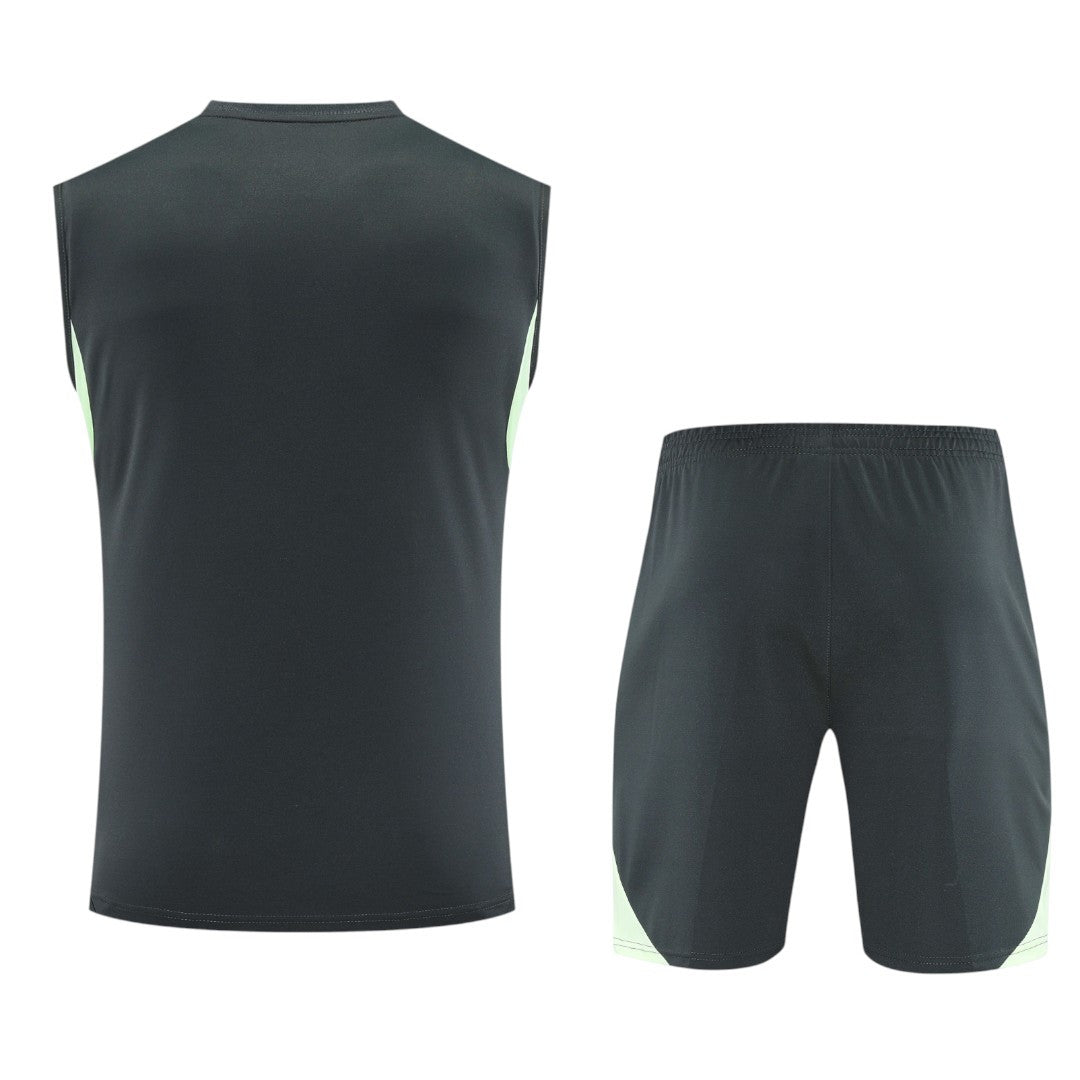 Real Madrid 25/26 Men's Dark Olive Training Tank Top