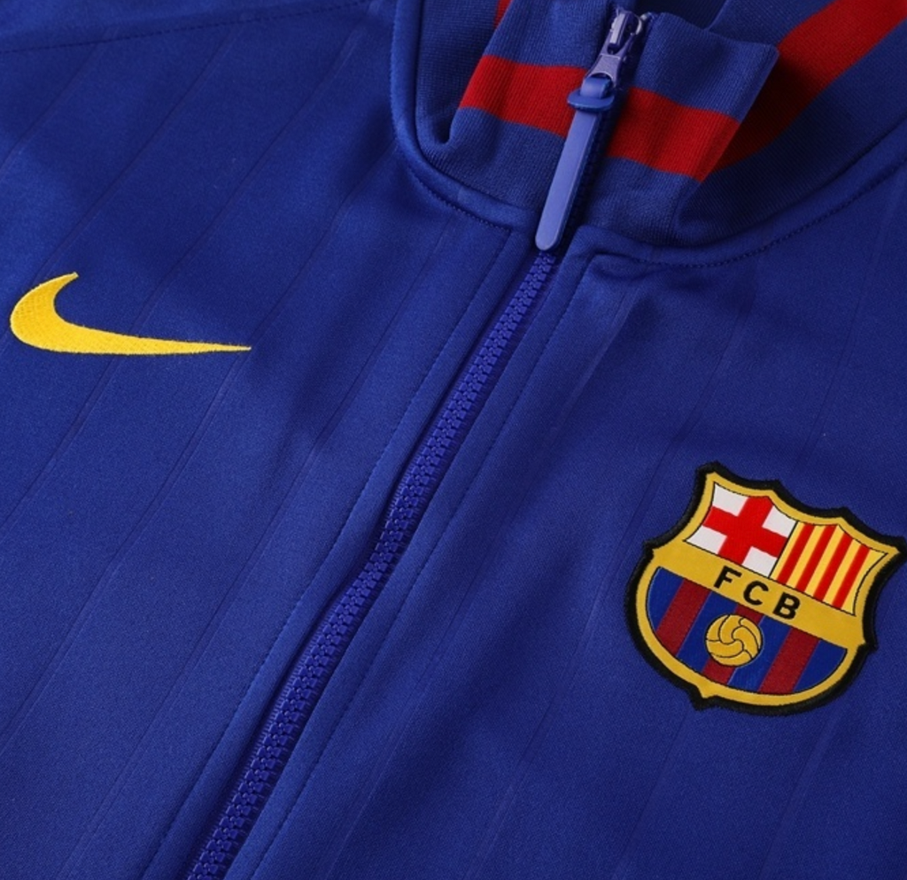 Barcelona 25/26 Men's Blue Long Zip Anthem Jacket