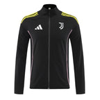 Juventus 25/26 Men's Black Long Zip Windbreaker