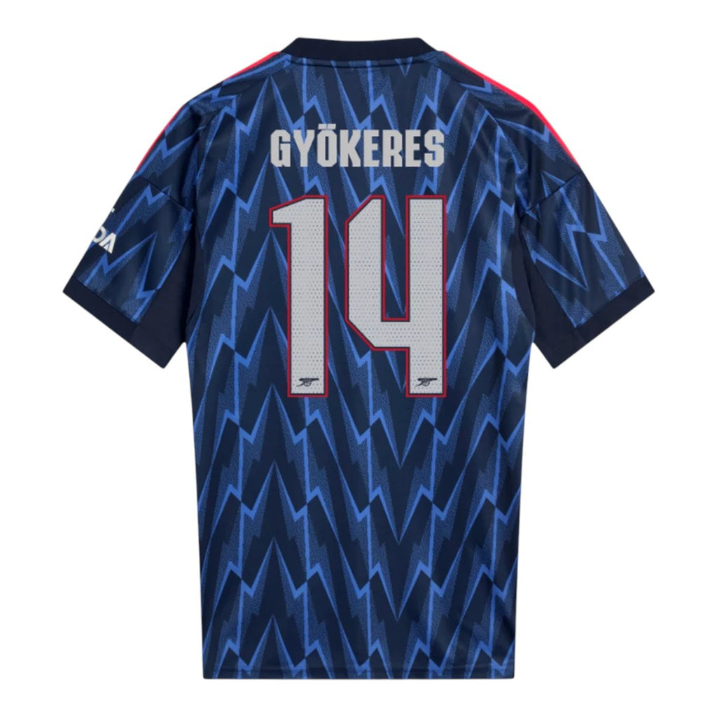 GYÖKERES #14 Arsenal 25/26 Stadium Men's Away Shirt - Arsenal Font