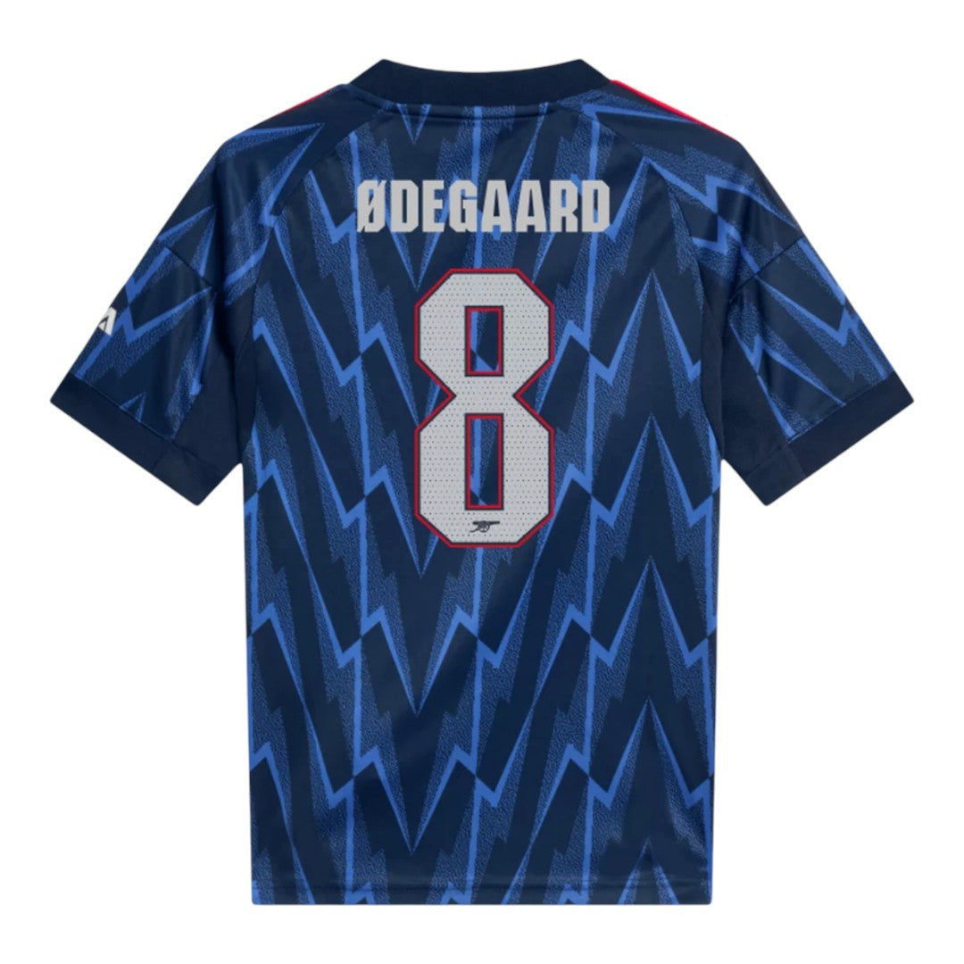 ØDEGAARD #8 Arsenal 25/26 Kid's Away Mini-Kit - Arsenal Font