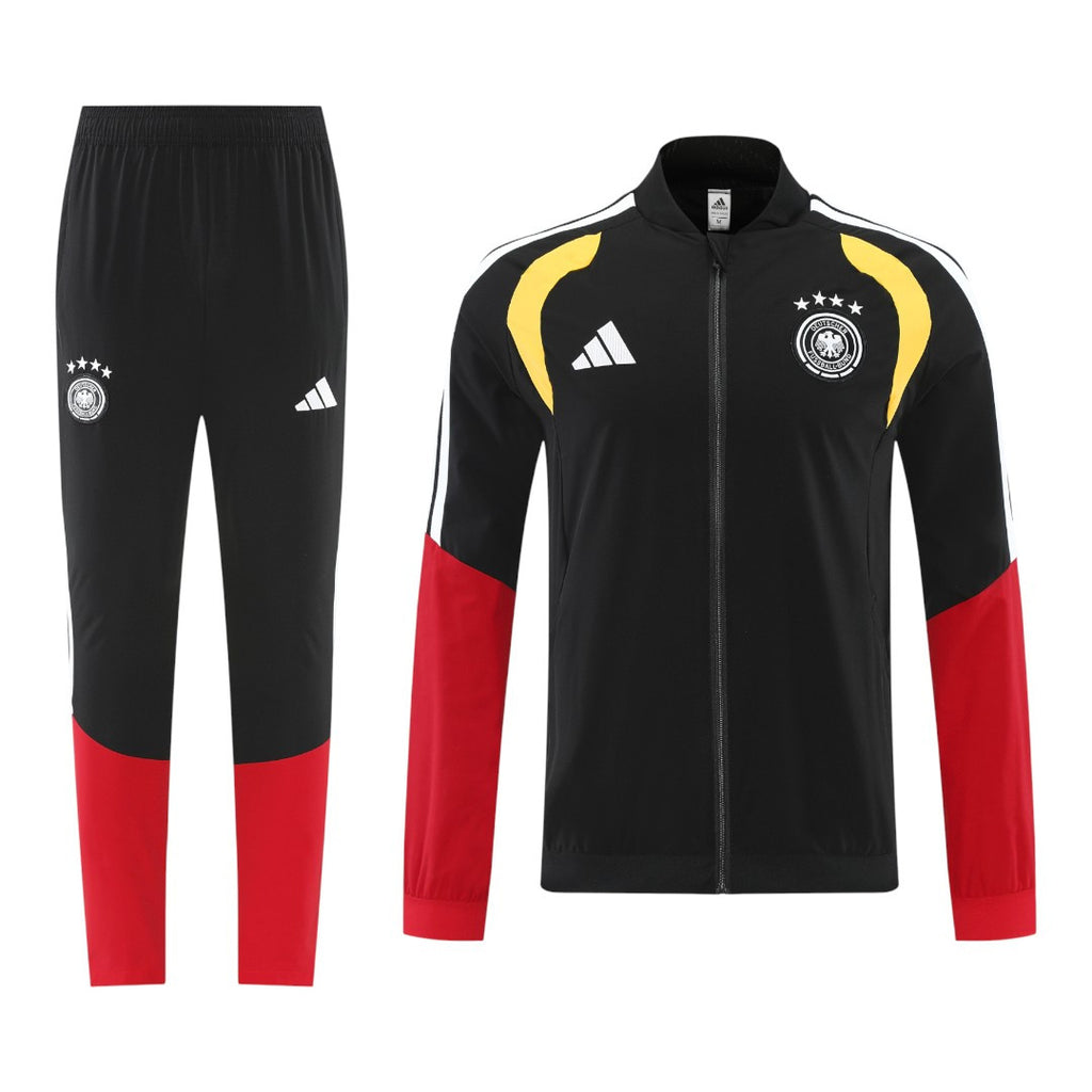 Germany 2026 Men's Black Long Zip Jacket