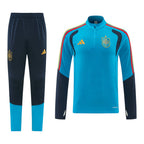 Spain 2026 Men's Light Blue Short Zip Tracksuit