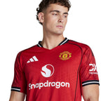 B.FERNANDES #8 Manchester United 25/26 Authentic Men's Home Shirt - Man United Font