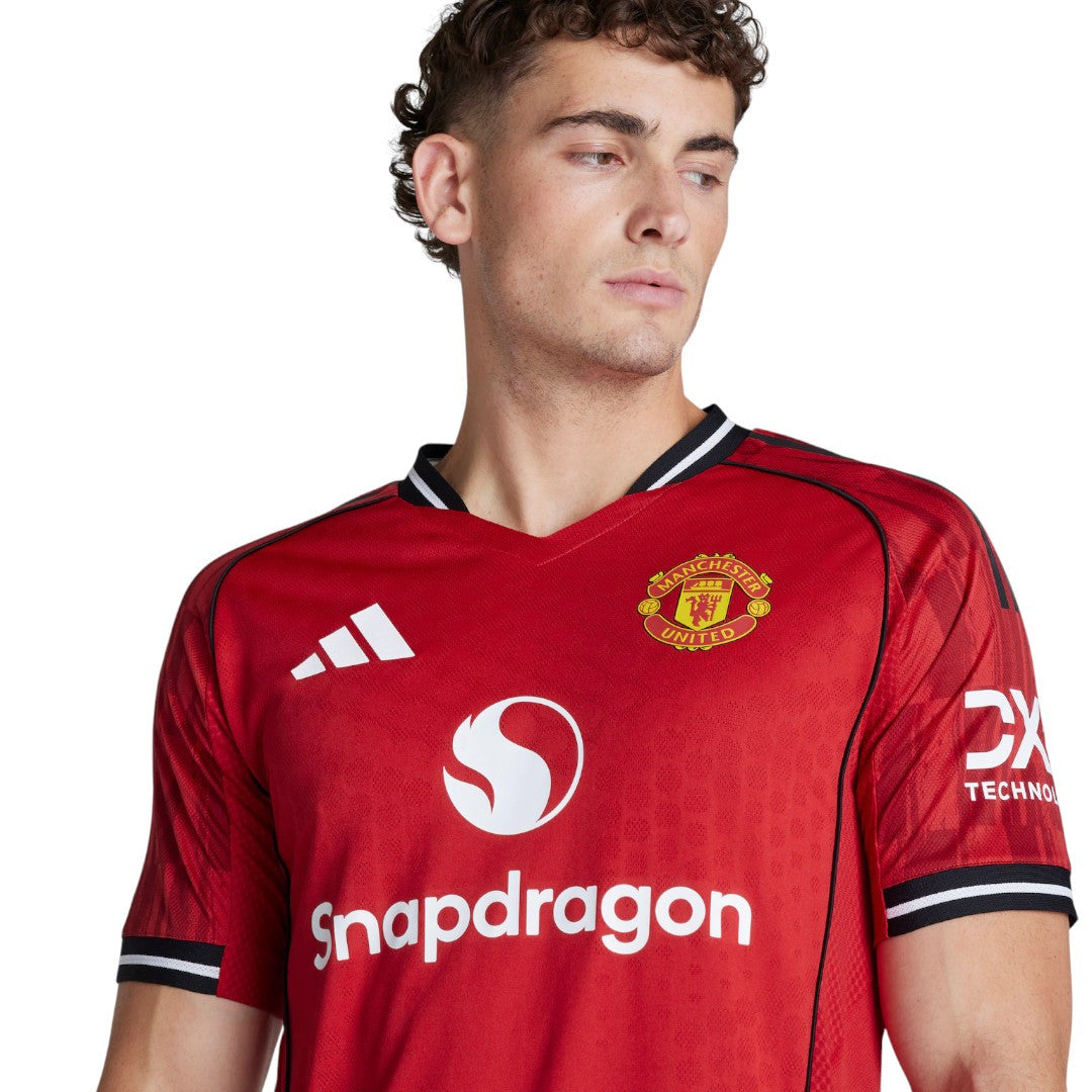 B.FERNANDES #8 Manchester United 25/26 Authentic Men's Home Shirt - Man United Font