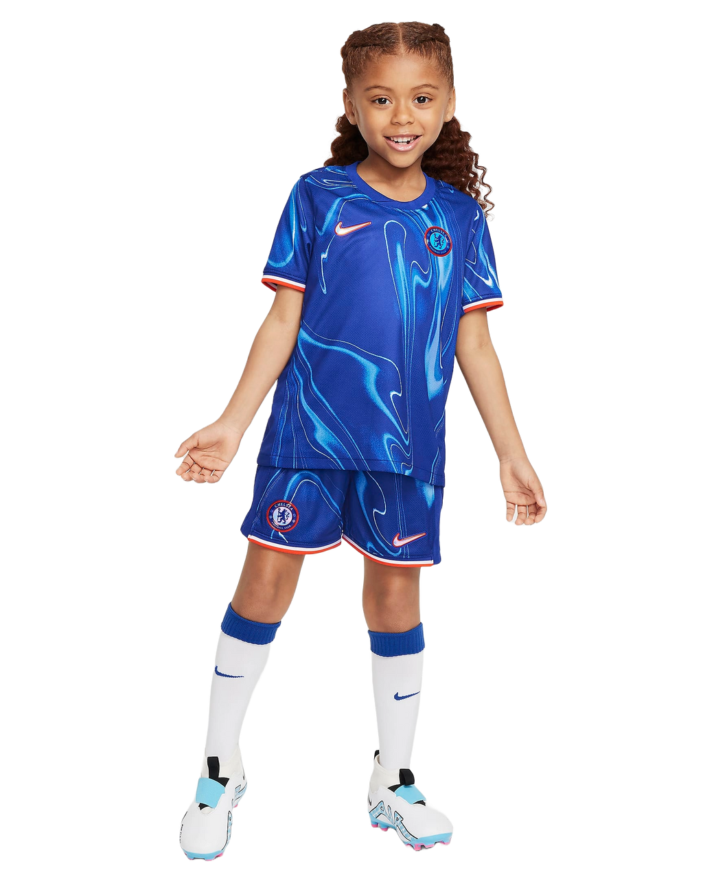PALMER #20 Chelsea 24/25 Kid's Home Shirt and Shorts - Chelsea Font