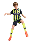 FODEN #47 Manchester City 24/25 Kid's Away Shirt and Shorts - Man City Font