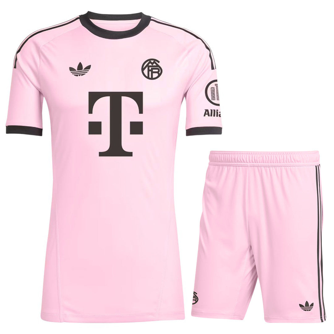 Bayern Munich 25/26 Kid's Pink Goalkeeper Mini-Kit
