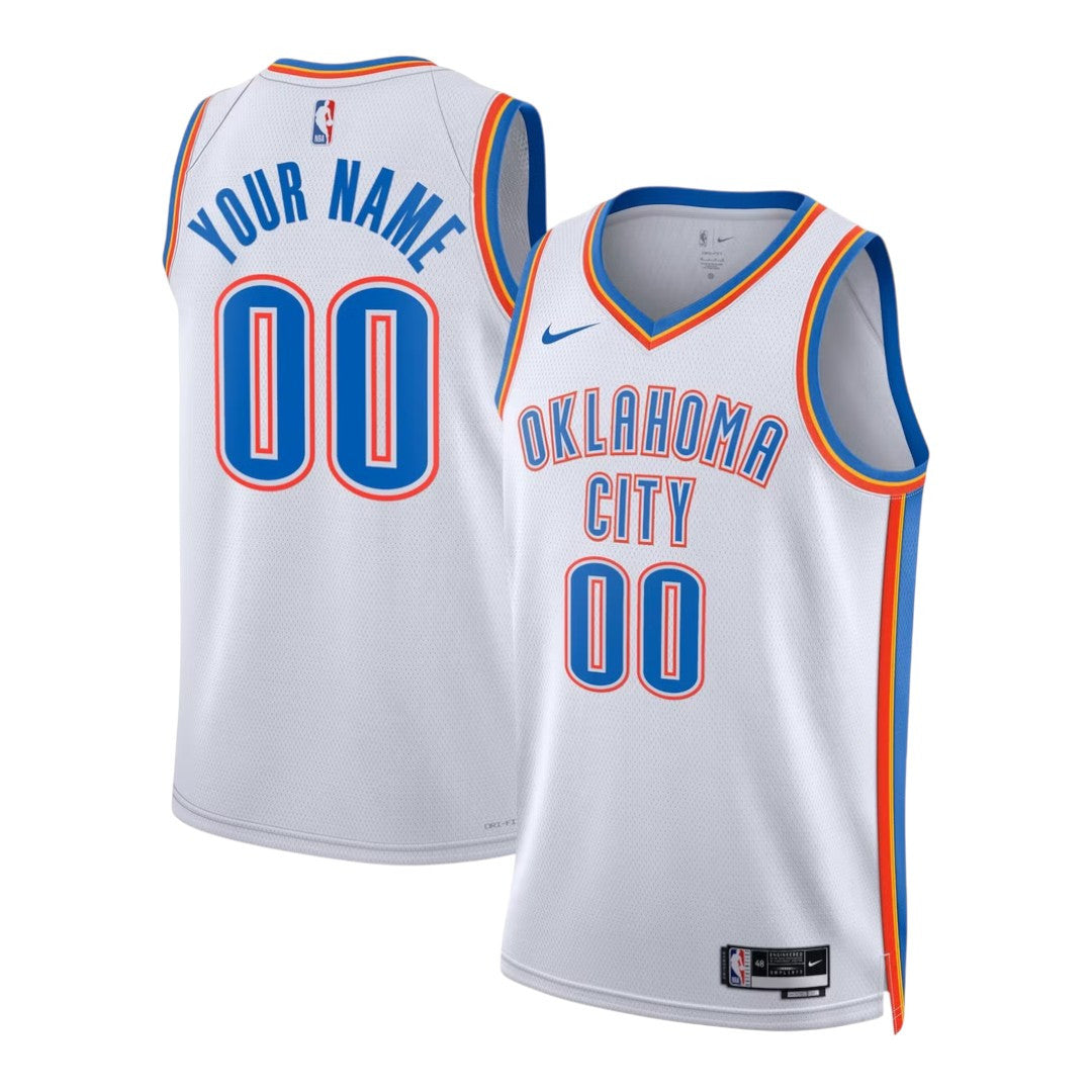 Oklahoma City Thunder 26/27 Men's Swingman Custom Jersey - Association