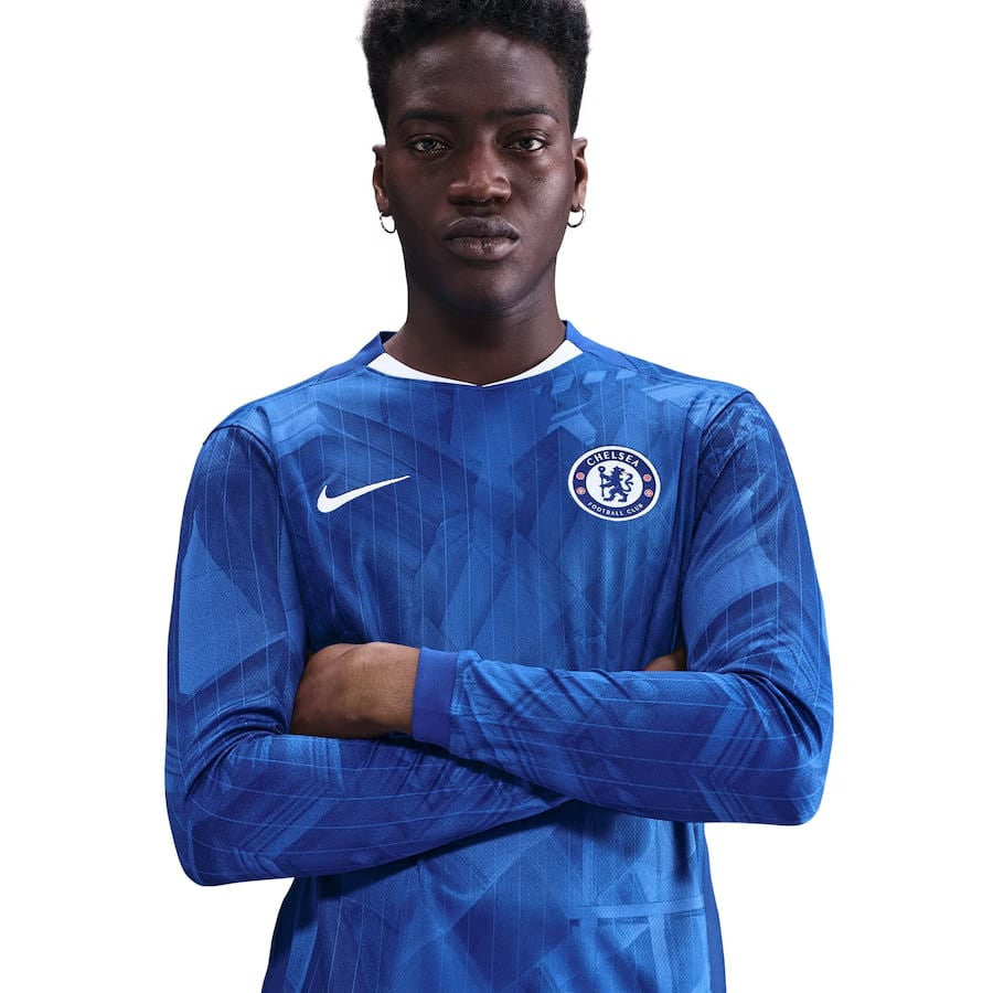 PALMER #10 Chelsea 25/26 Men's Home Long Sleeve Shirt - Chelsea Font